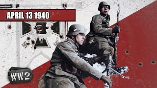 033  The Invasion of Norway and Denmark  WW2  April 13 1940 [upl. by Suhail]