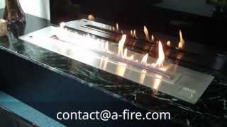 Install your Design Fireplace with a Remote Ethanol Burner AFIRE [upl. by Spindell]