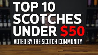 Top 10 Scotches Under 50 Voted By The Scotch Community [upl. by Emmerie780]