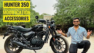 Modification Accessories for Royal Enfield HUNTER 350  TOP 10 Accessories for Hunter 350 🔥 [upl. by Deerdre]