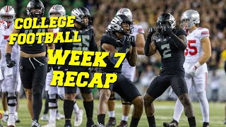 College Football Week 7 Recap  Oregon Over OSU LSU Finds A Way RRR Sucks Ranked Teams Survive [upl. by Digirb]