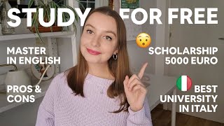 Studying Abroad in Italy my experience in Italian University Scholarships and Top Tips 2024 [upl. by Nnaeoj]