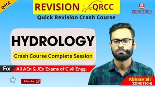 Quick Revision Crash Course  QRCC  SSC JE 2024  HYDROLOGY  Civil  Abhinav Sir ZONE TECH [upl. by Scrogan]