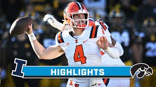 Illinois at Iowa  Highlights  Big Ten Football  Nov 18 2023 [upl. by Yornoc]