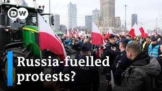 Polish farmers demand an end to Ukrainian food imports I DW News [upl. by Ahsiret]