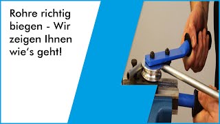 Rohre richtig biegen  Wir zeigen Ihnen wies geht Einfache Anleitung Rohre auf Maß zu biegen [upl. by Herschel]