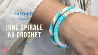 TUTORIEL  Bracelets de Perles en Spirale au Crochet [upl. by Gaylene]