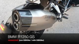 R1250GS OEM Exhaust vs AKRAPOVIC [upl. by Celinka920]