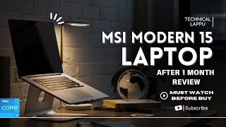 MSI Modern 15 after 1 month review msi [upl. by Stace]