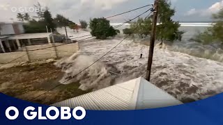 Tsunami atinge Tonga após erupção de vulcão submarino [upl. by Robyn]