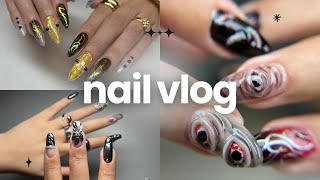 A week in my nail studio  Nail tech vlog [upl. by Brigitta]