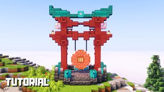 Minecraft Torii Gate Gong Tutorial [upl. by Acinemod]