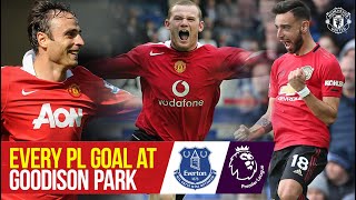 Every United Premier League Goal at Goodison Park  Everton v Manchester United [upl. by Downes]