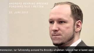 Anders Behring Breivik  Forsvarstale [upl. by Trina782]