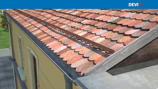 DEVI application for roof and gutters with thermostat DEVIreg™ 850 [upl. by Wixted]