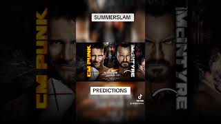 WWE Summerslam 2024 Predictions wwe SummerSlam shorts [upl. by Ashla]