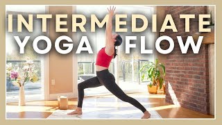 30 min Full Body Yoga  Intermediate Vinyasa Yoga Minimal Cues [upl. by Sillek]