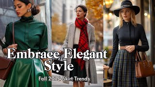 Discover Elegance in Every Step Stylish Fall Skirt Outfits for 2024 [upl. by Aggappe]