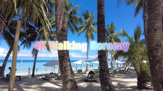 🇵🇭Boracay Island 4K Walking tour white beach  Philippines [upl. by Llerut]