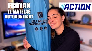 FROYAK le matelas autogonflant de chez ACTION le matelas de camping [upl. by Gifferd101]