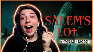 IS SALEMS LOT 2024 THE MOST ANTICIPATED HORROR REMAKE OF THE YEAR  TRAILER REACTION [upl. by Ynotna]