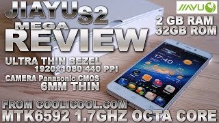 Jiayu S2 OctaCore REVIEW 17GHz MTK6592 5 Inch FHDOGS Gorilla 2 Screen  Narrow Bezel [upl. by Sesylu]