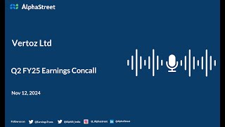 Vertoz Ltd Q2 FY202425 Earnings Conference Call [upl. by Reyaht]