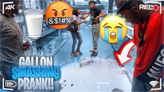 Gallon Smashing Prank [upl. by Ahsieat]