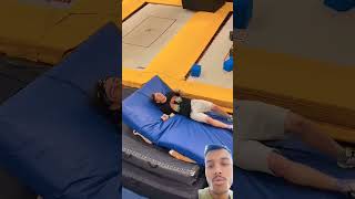 Jumping challenge  trampoline parkour fail humor bedcover [upl. by Tjon]