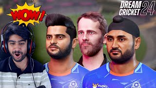 DREAM CRICKET 24  THIS WAS UNEXPECTED  REAL FACES  PLAYING FOR THE FIRST TIME [upl. by Yenaffit]