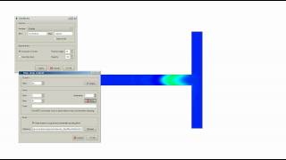 Microfluidics Tjunction CFD [upl. by Krysta]