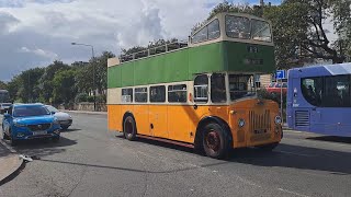 100 years of motor Buses in Glasgow Vintage Buses heading into the city [upl. by Owens883]