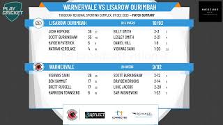 Central Coast CA  Senior Mens T20 Competition  Rd5  Warnervale v Lisarow Ourimbah [upl. by Fredette]