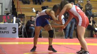 2015 Guelph FW48kg Alyssa Cleaves UNB vs Josee Tremblay UofC [upl. by Liahcim126]