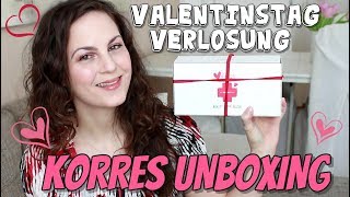 MEGA VALENTINSTAG VERLOSUNG Unboxing KORRES Rescue Kit mit Pflege amp Kosmetik [upl. by Lesser]