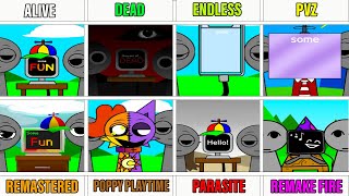 Incredibox OG Sprunki Vs Endless Vs Pvz Vs Poppy Playtime Vs Parasite Vs Remake Vs Remastered [upl. by Cacilie]