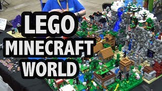 Every LEGO Minecraft Set Combined Into One Creation [upl. by Gamin]