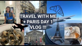 SOLO Travel FIRST TIME EVER to PARIS  Day 1 Paris Vlog [upl. by Pinchas]