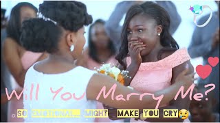 Best Surprise Proposal EVER at a Church Wedding This love story will make you cry 💞 [upl. by Behrens166]