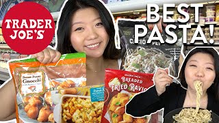 TRADER JOES PASTA HAUL Top Frozen Foods to Buy 2022 Gnocchi Cacio E Pepe amp MORE [upl. by Karola585]