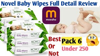 Novel Baby Wipes Full Detail Review Best Or Not trending trendingvideo video viralvideo youtube [upl. by Nolahp]