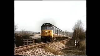 50028 Tiger and 50017 Royal Oak depart Gillingham Dorset on 03011991 [upl. by Aneloaup]