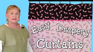 Quick amp Easy Drapery Curtains  The Sewing Room Channel [upl. by Notnirb278]