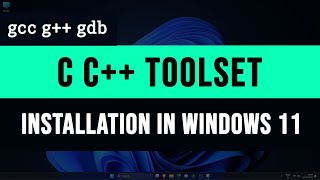 How to Download and Install C C Compiler Toolset  mingw gcc g gdb debugger  in Windows [upl. by Lrad615]