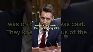 Sen Hawley Questions The Institutional INTEGRITY Of The Supreme Court After This ATTACK On It [upl. by Oster]