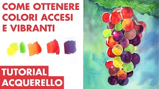 TUTORIAL  Mantenere i colori intensi e vibranti nellacquerello [upl. by Schlosser]