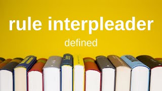 Rule Interpleader  Explained Simply Civil Procedure [upl. by Middendorf]