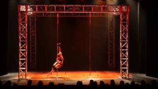 Tamara Mackalocalypse 2016 Miss Pole Dance Qld Heats Deadpool Routine [upl. by Philander]