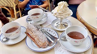 Carette Chocolate Café Restaurant Review  11 Novembre Paris France 🇫🇷 [upl. by Mita]