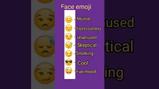 Face emoji meaning [upl. by Lonne]